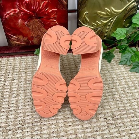 SOREL Brex Waterproof Platform Block Heel Chelsea Bootie Natural Paradox Pink - Picture 10 of 13